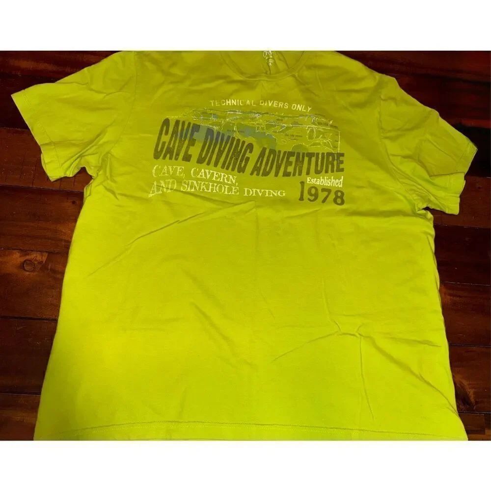 Chaps Cave Diving Mens Short Sleeve Tee Size X-Large